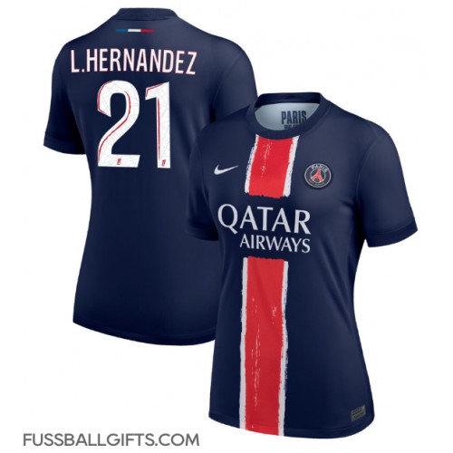 Paris Saint-Germain Lucas Hernandez #21 Fußballbekleidung Heimtrikot Damen 2024-25 Kurzarm